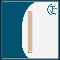 Girlsโ Beige Sash โ Elegant Teal Collection